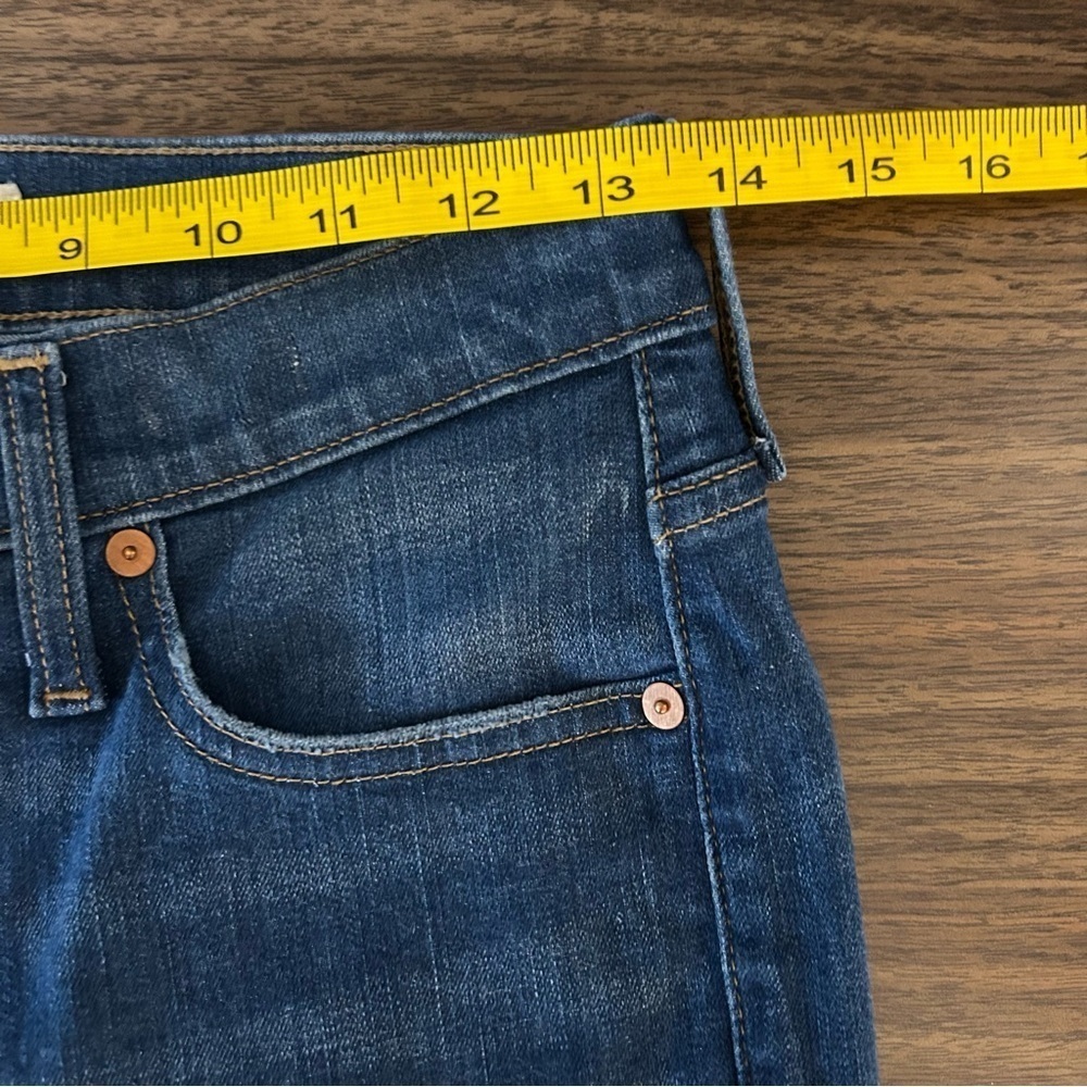 💕 Madewell 9” MID-RISE SKINNY Classic Blue Women's Jeans 25x29 - Picture 9 of 13